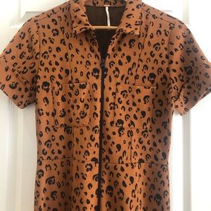 Free People Cheetah Jumpsuit